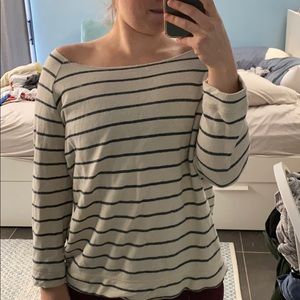 Mollusk California striped 3/4 length shirt